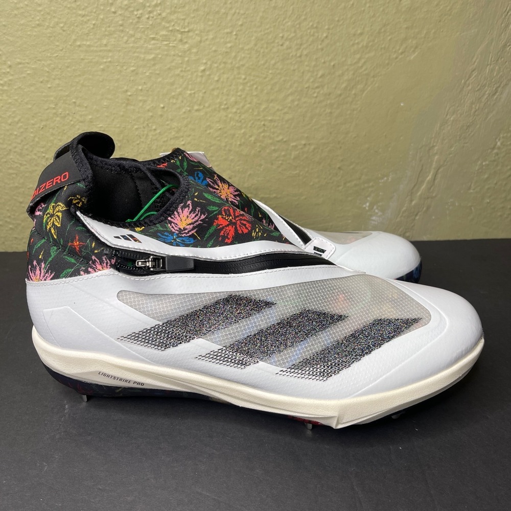 Adidas Adizero Impact+ Baseball Julio Rodriguez Size 10 Floral Cleats IH2728 nby